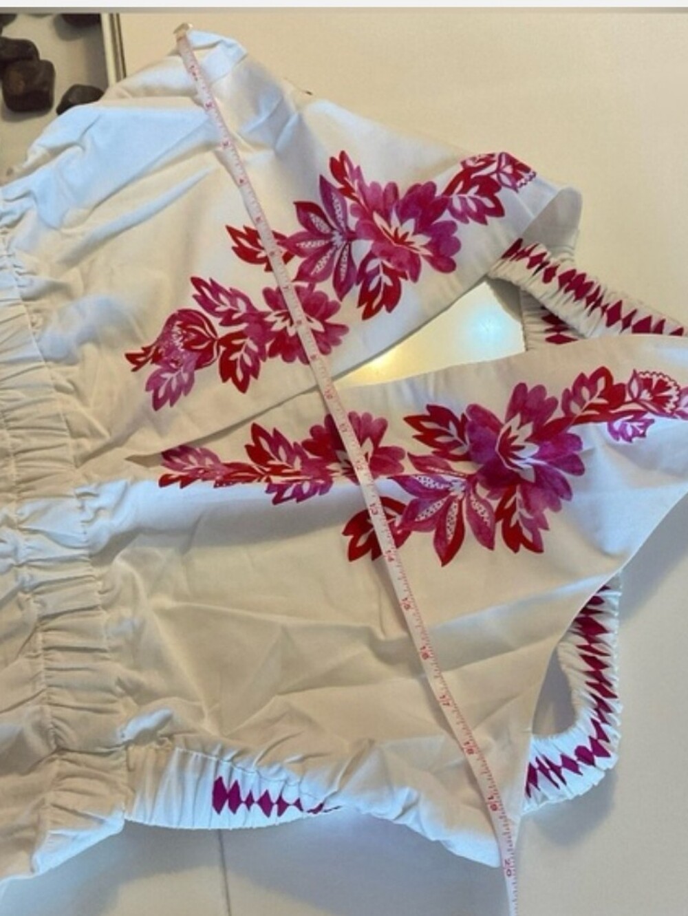 FARM Rio Flowerful Birds Off White Pink Floral Maxi Dress Size XL - Picture 9 of 15